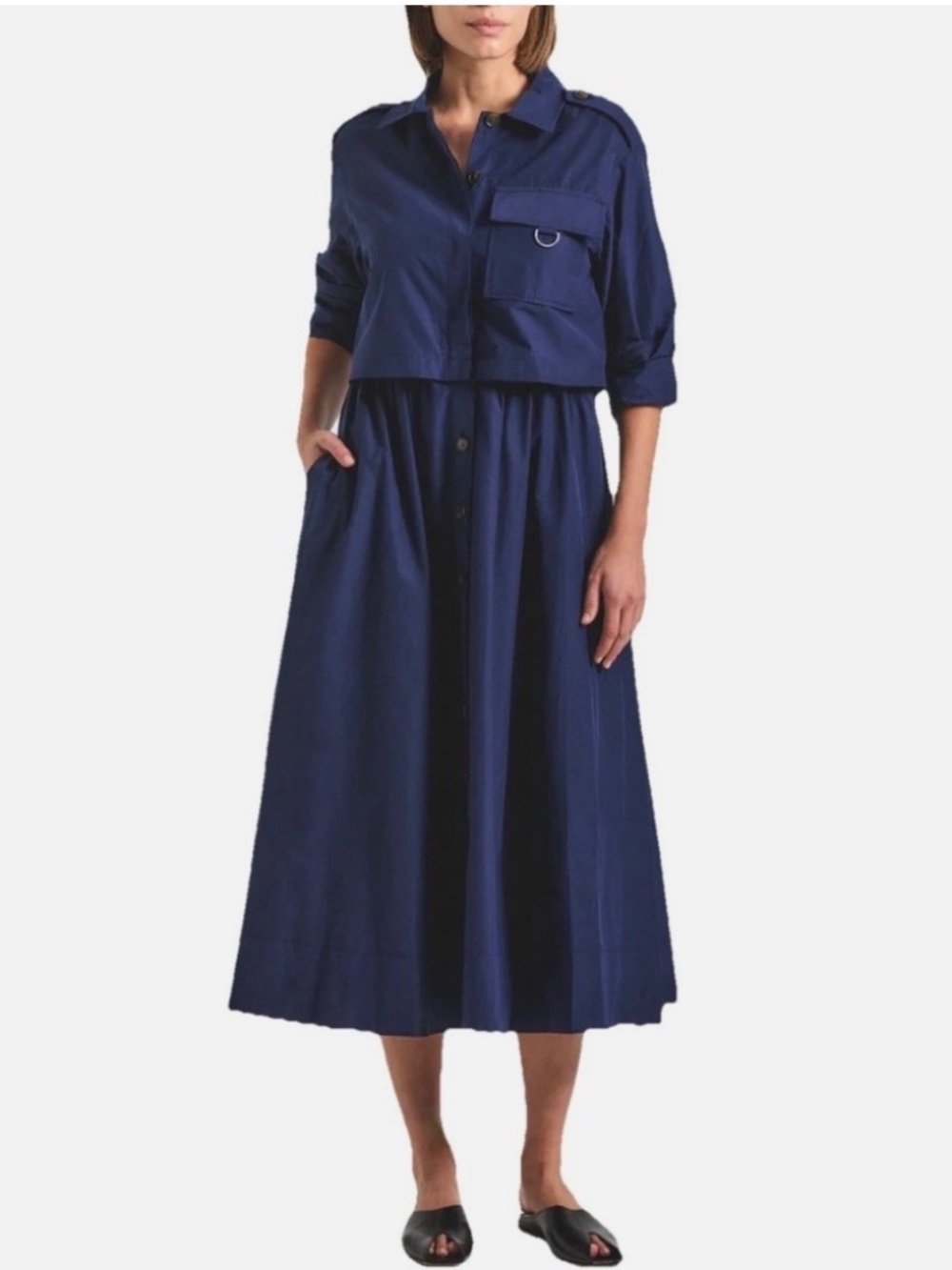 Derek Lam 10 Crosby Janine Trench Dress Size 4